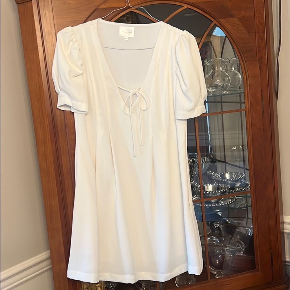 White Line and Dot Dress
